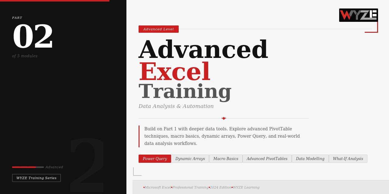 Advanced Training Part 2